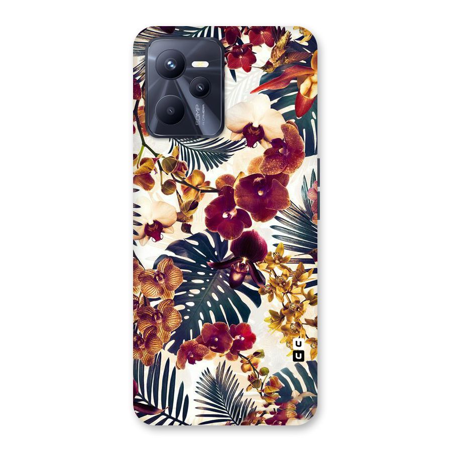 Vintage Rustic Flowers Back Case for Realme C35