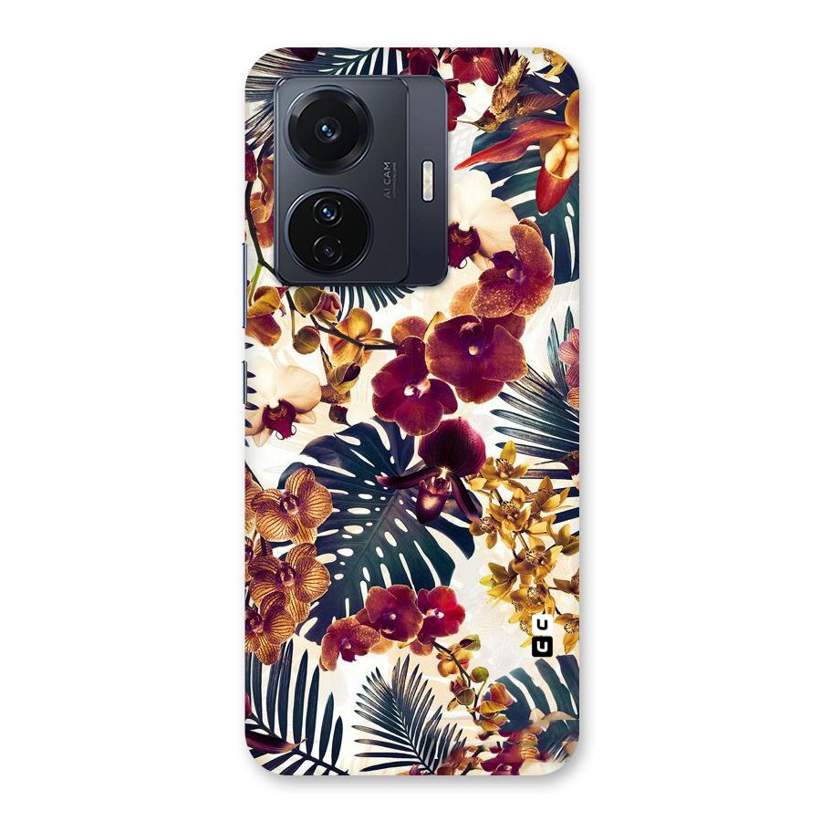 Vintage Rustic Flowers Back Case for Vivo T1 Pro