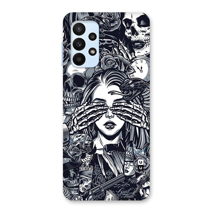 Vintage Skulls and Girl Style Back Case for Galaxy A23