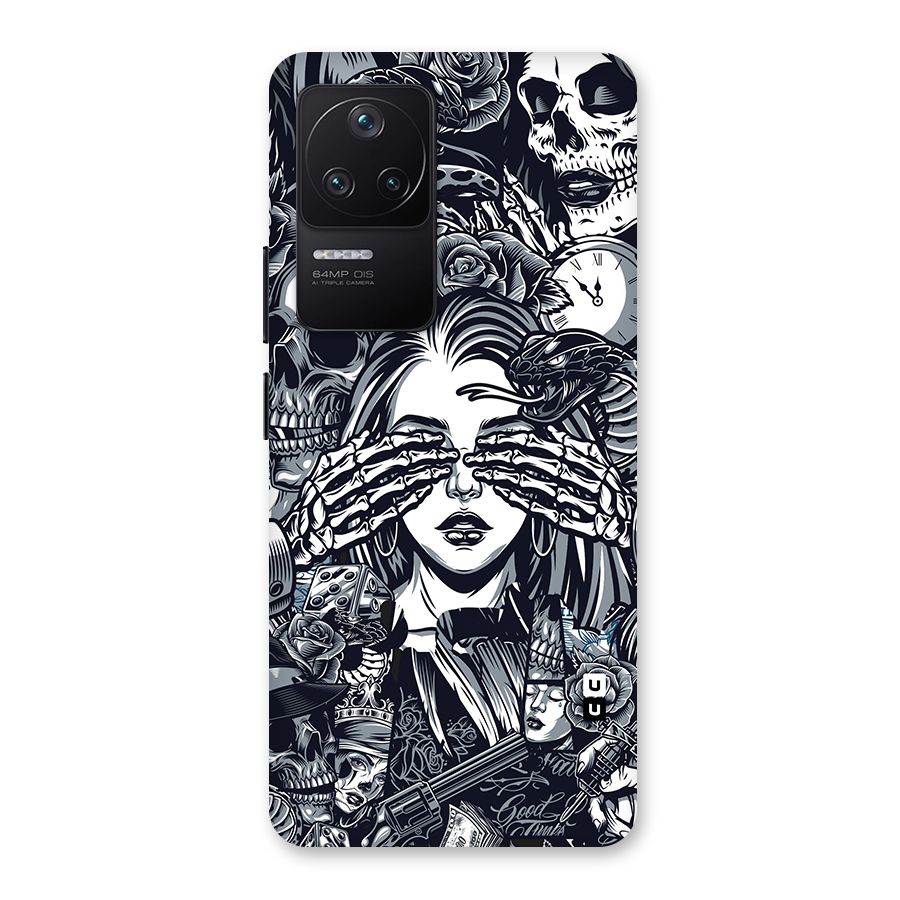 Vintage Skulls and Girl Style Back Case for Poco F4 5G