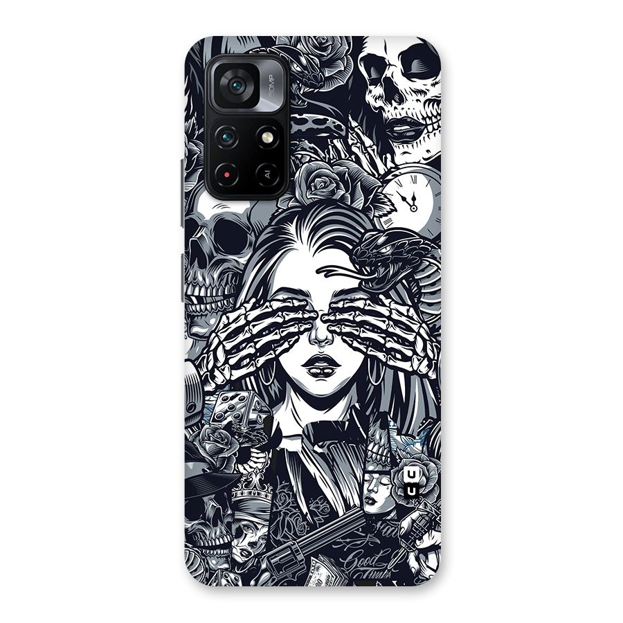 Vintage Skulls and Girl Style Back Case for Poco M4 Pro 5G
