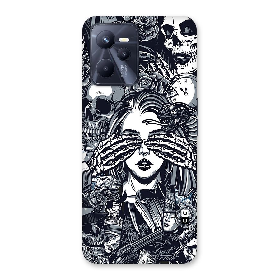 Vintage Skulls and Girl Style Back Case for Realme C35