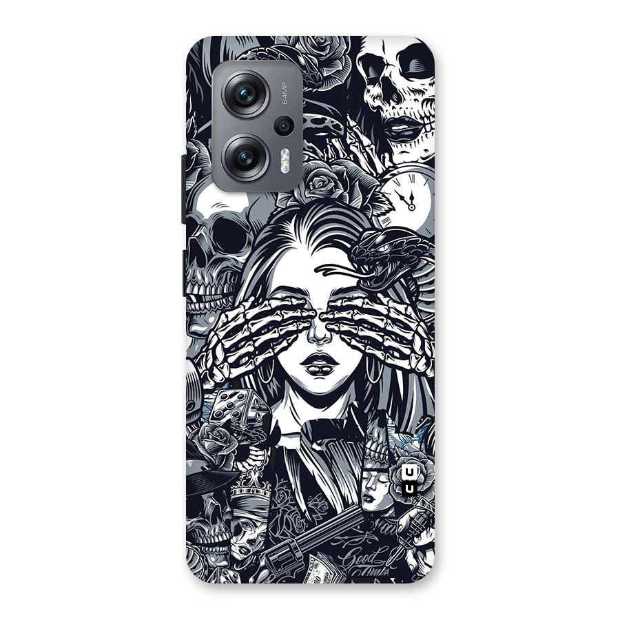 Vintage Skulls and Girl Style Back Case for Redmi K50i