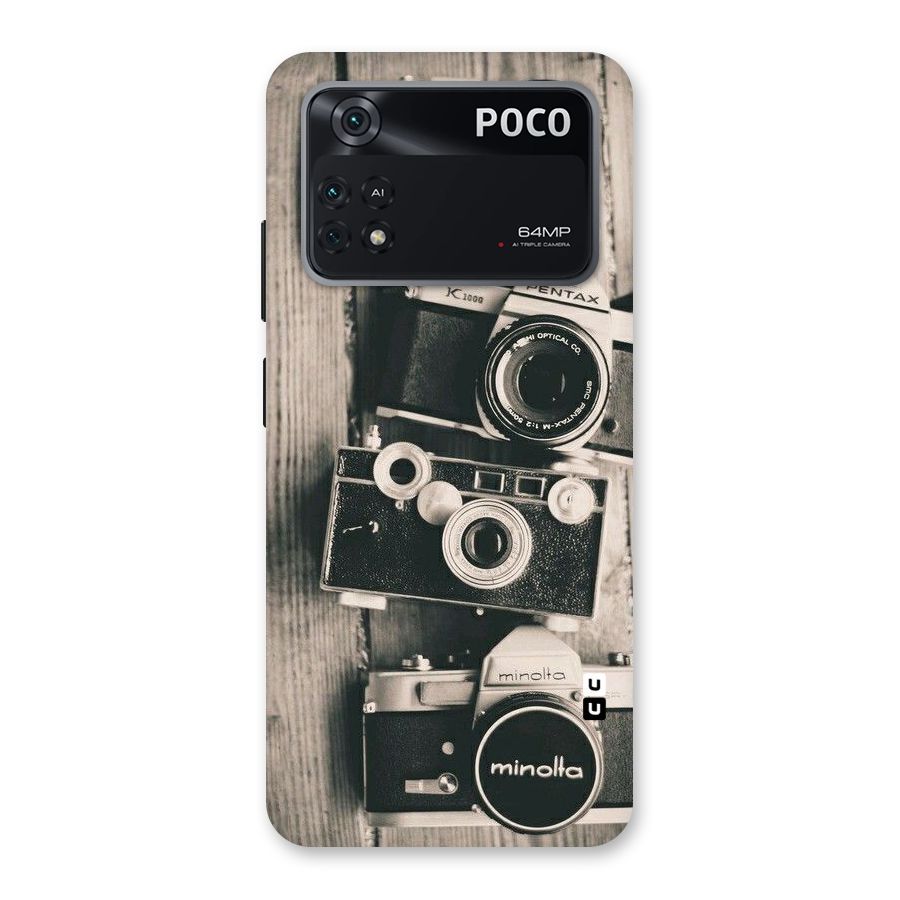 Vintage Style Shutter Back Case for Poco M4 Pro 4G