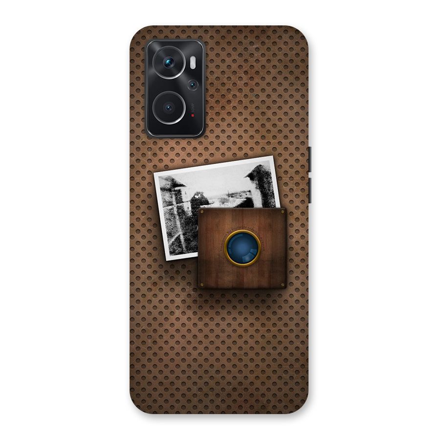 Vintage Wood Camera Back Case for Oppo K10 4G
