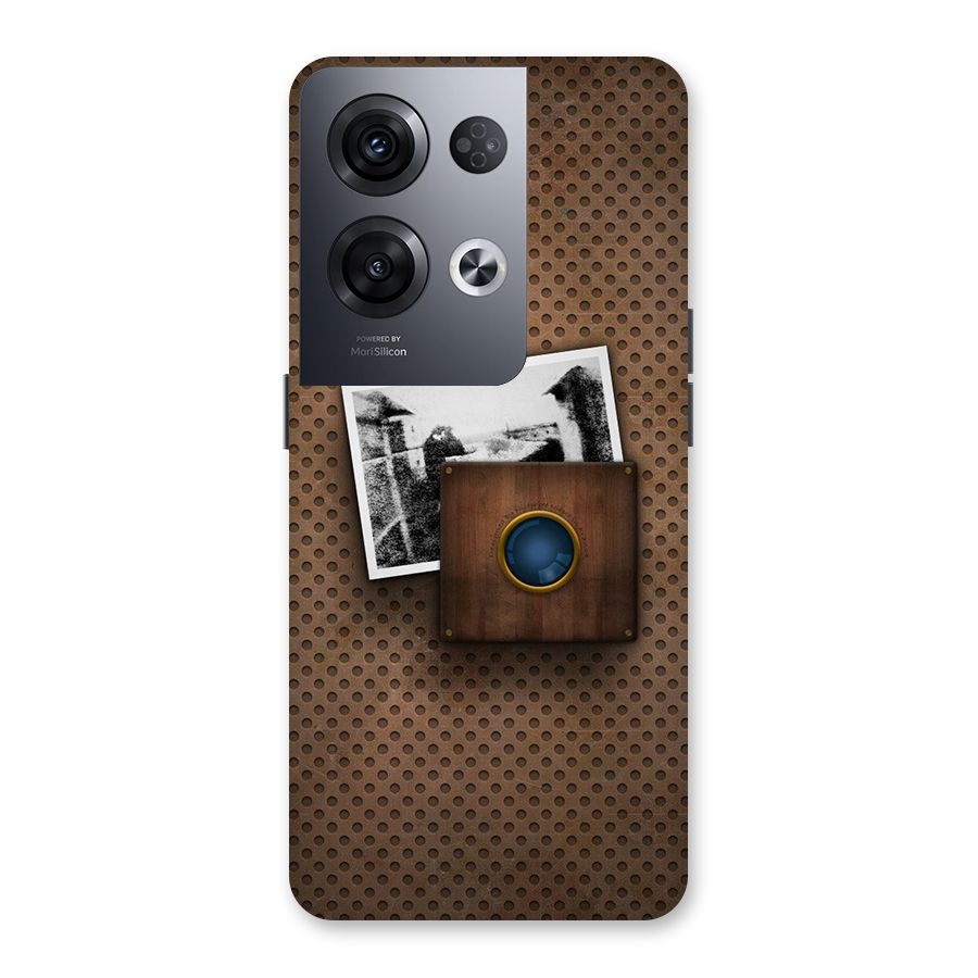 Vintage Wood Camera Back Case for Oppo Reno8 Pro 5G