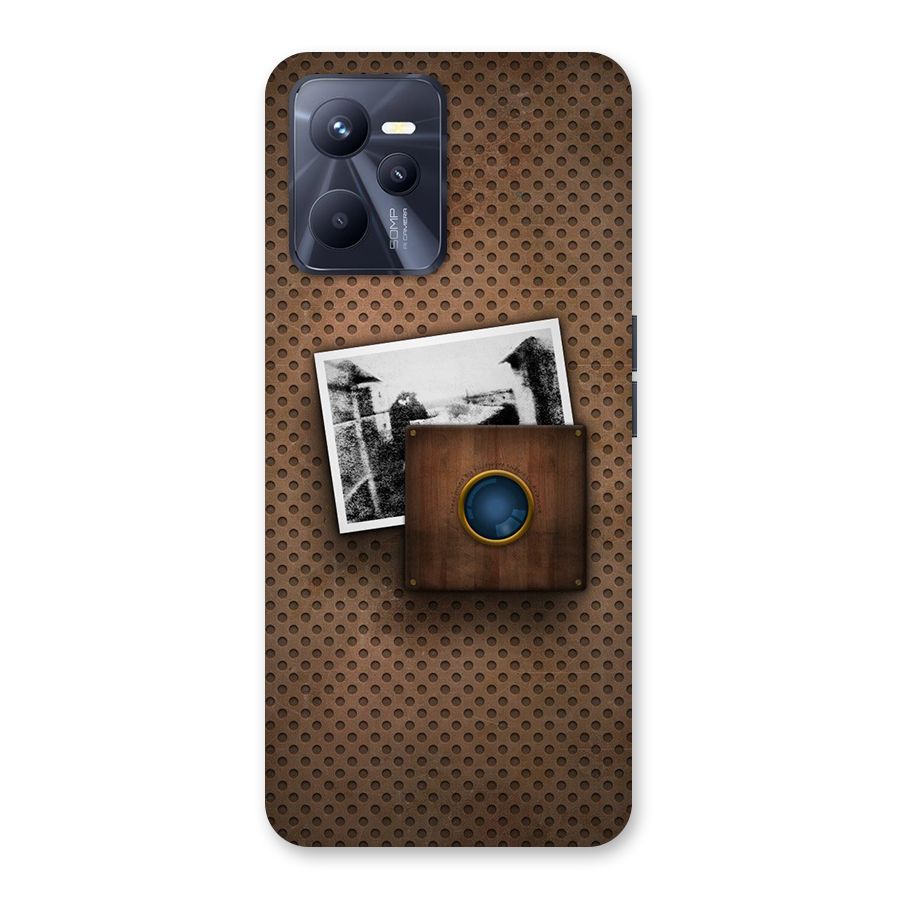 Vintage Wood Camera Back Case for Realme C35