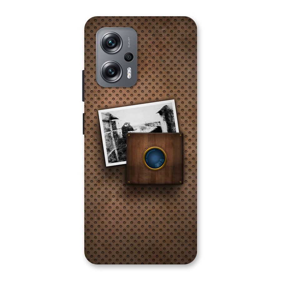 Vintage Wood Camera Back Case for Redmi K50i