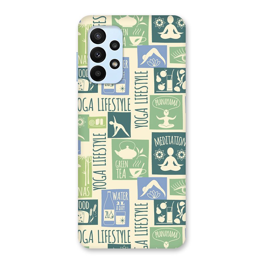 Vintage Yoga Lifestyle Back Case for Galaxy A23