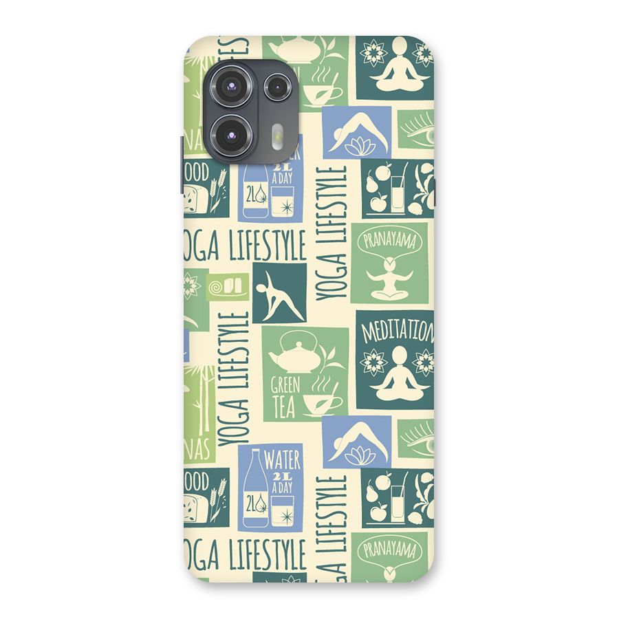 Vintage Yoga Lifestyle Back Case for Motorola Edge 20 Fusion
