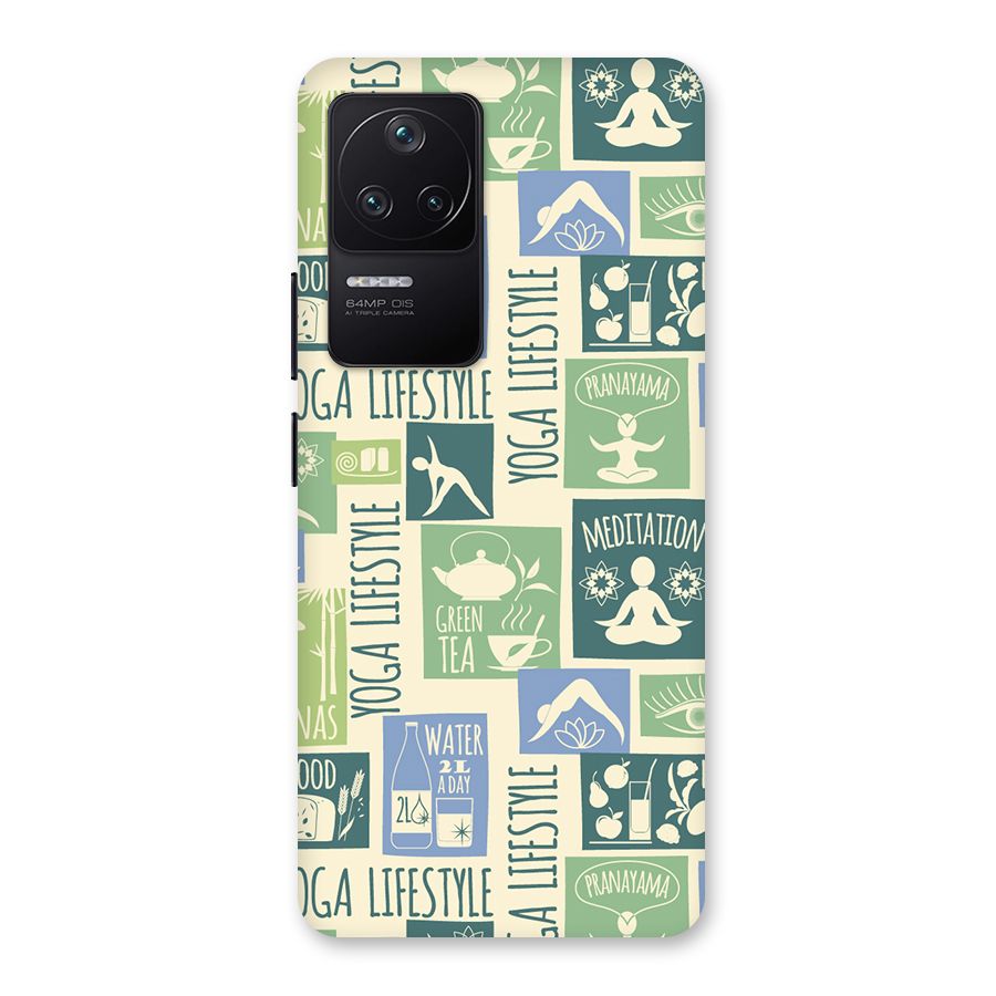 Vintage Yoga Lifestyle Back Case for Poco F4 5G