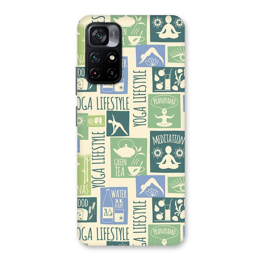 Vintage Yoga Lifestyle Back Case for Poco M4 Pro 5G