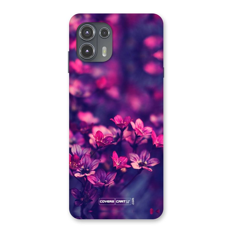 Violet Floral Back Case for Motorola Edge 20 Fusion