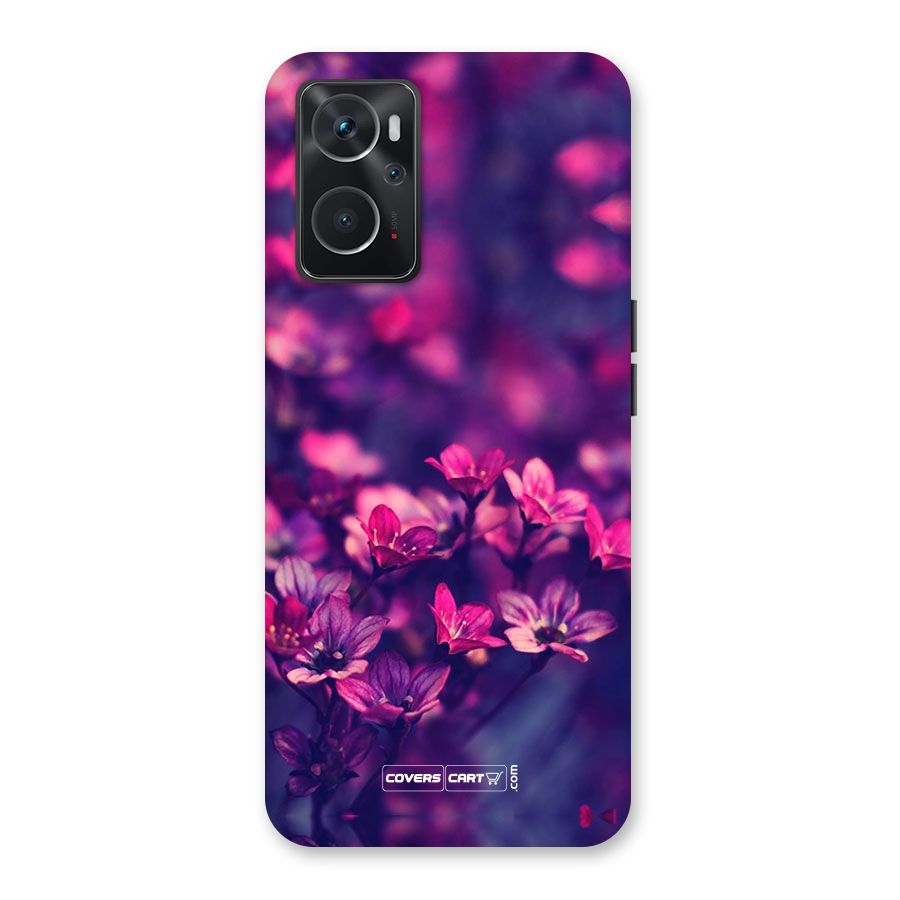 Violet Floral Back Case for Oppo K10 4G