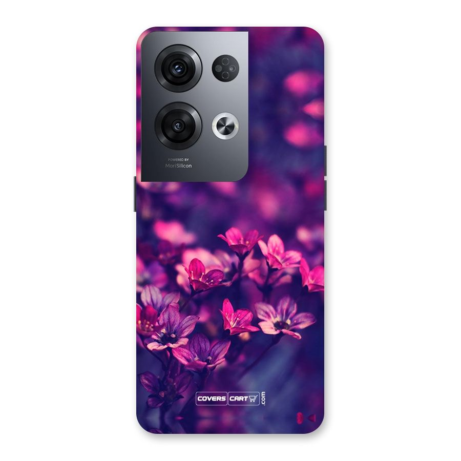 Violet Floral Back Case for Oppo Reno8 Pro 5G