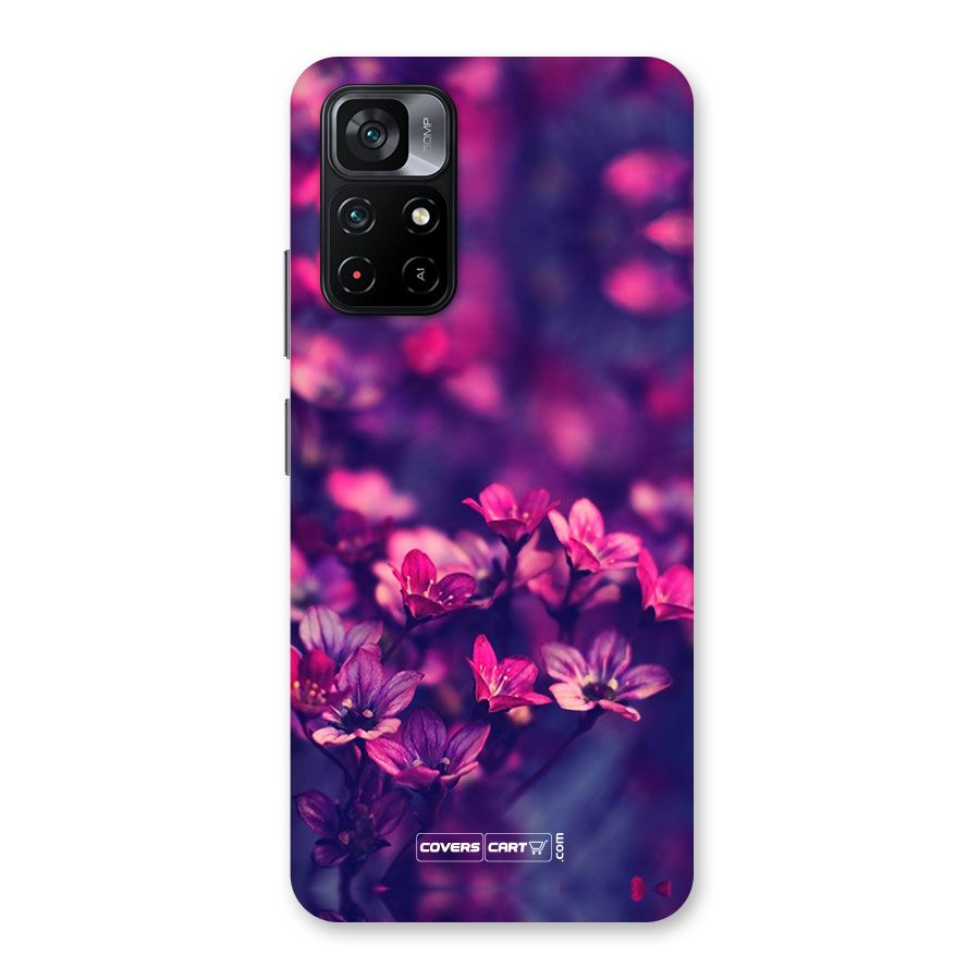 Violet Floral Back Case for Poco M4 Pro 5G