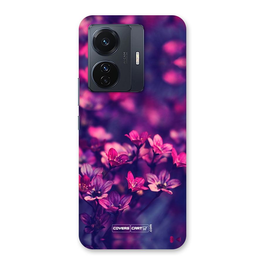 Violet Floral Back Case for Vivo T1 Pro