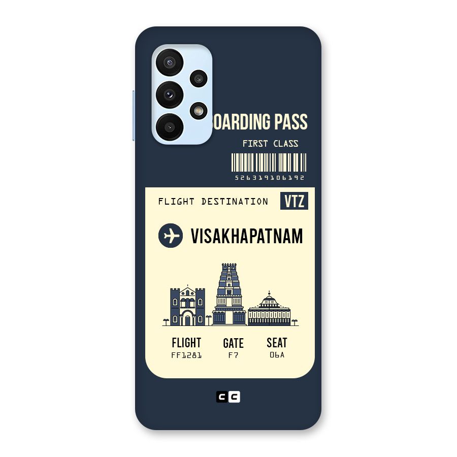 Vishakapatnam Boarding Pass Back Case for Galaxy A23