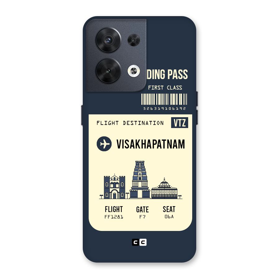 Vishakapatnam Boarding Pass Back Case for Oppo Reno8 5G