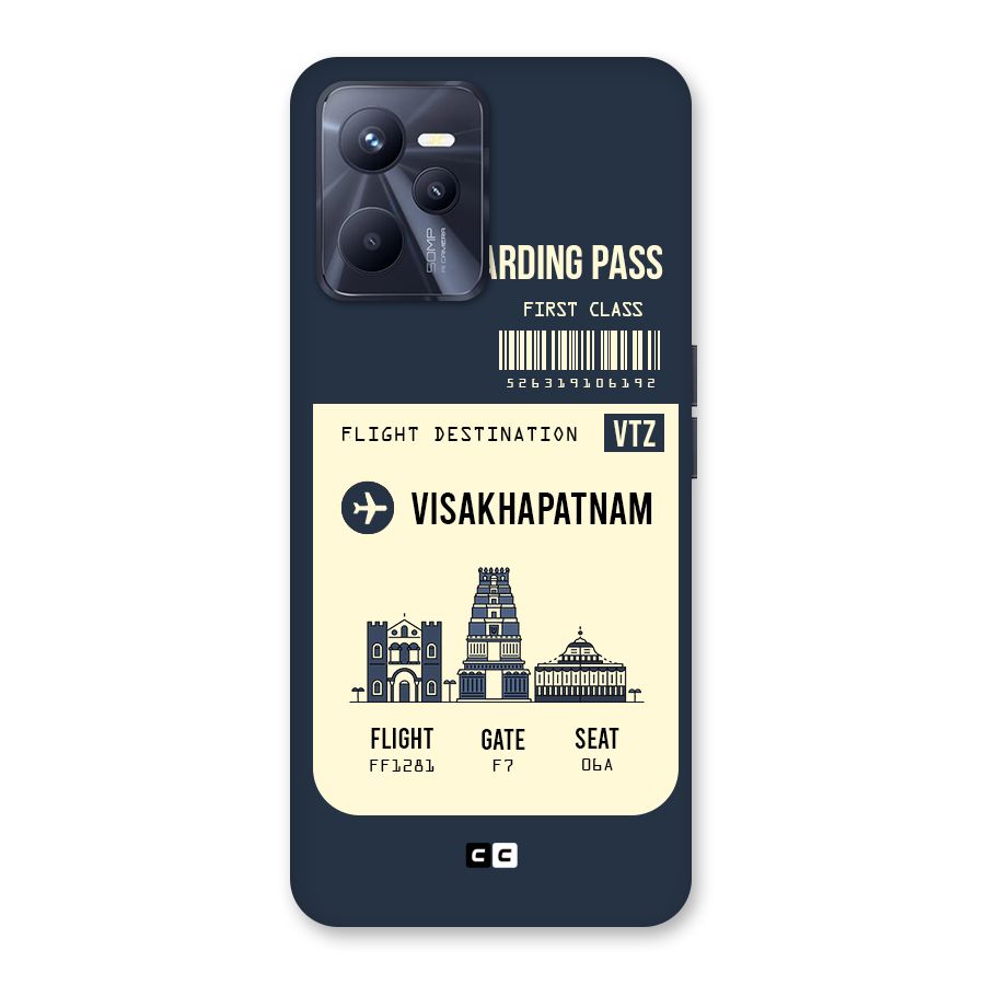 Vishakapatnam Boarding Pass Back Case for Realme C35