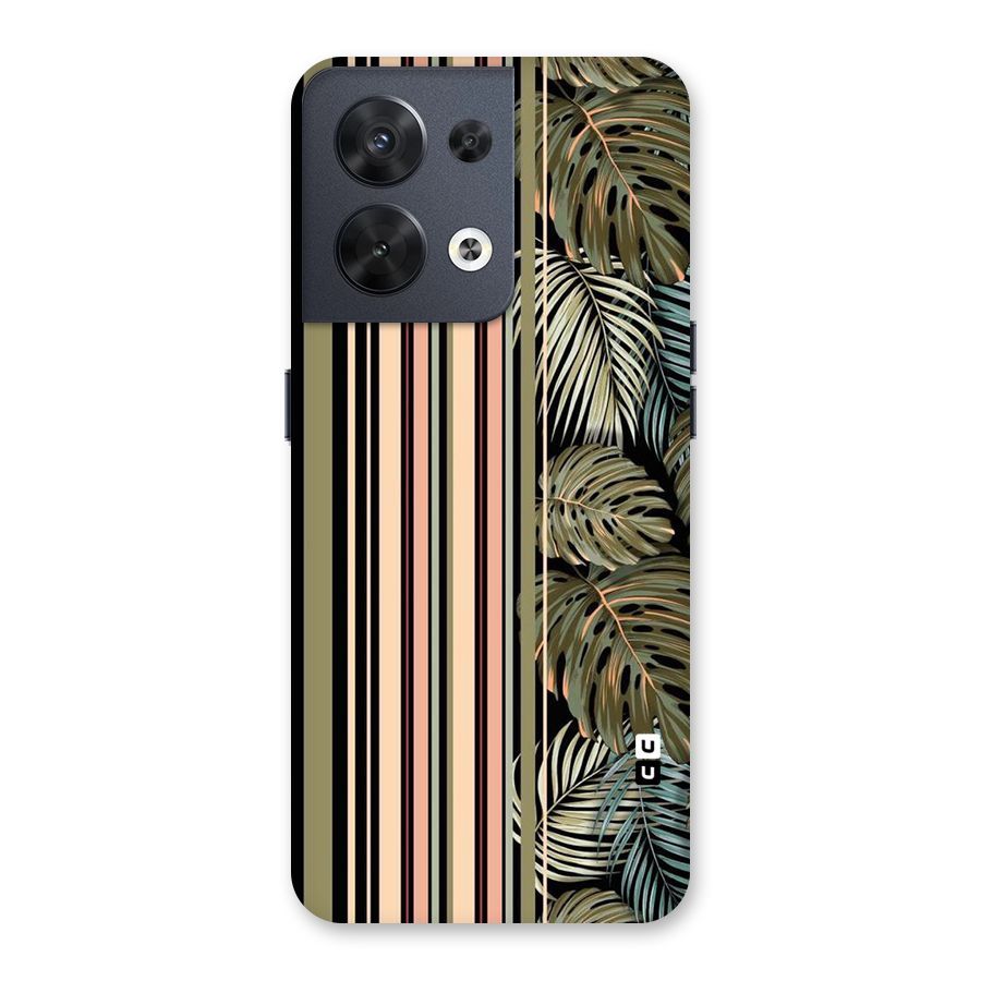 Visual Art Leafs Back Case for Oppo Reno8 5G