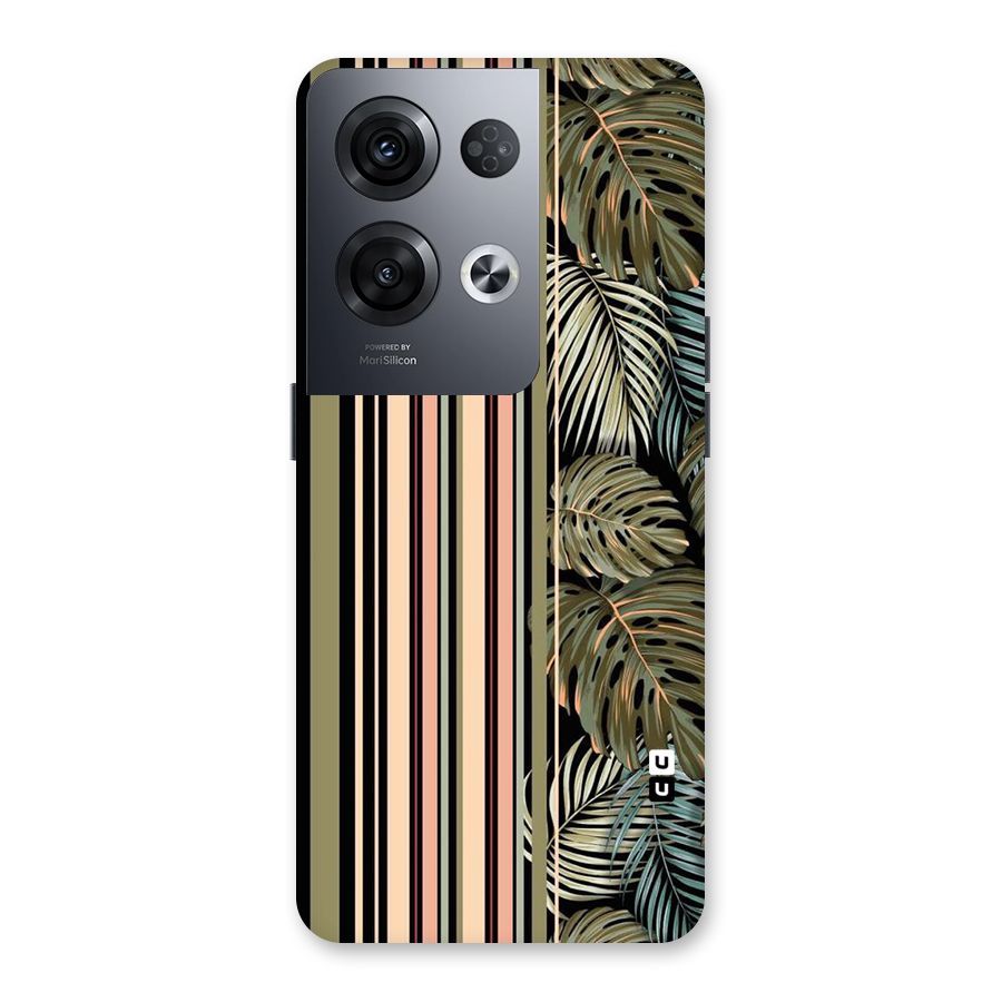 Visual Art Leafs Back Case for Oppo Reno8 Pro 5G