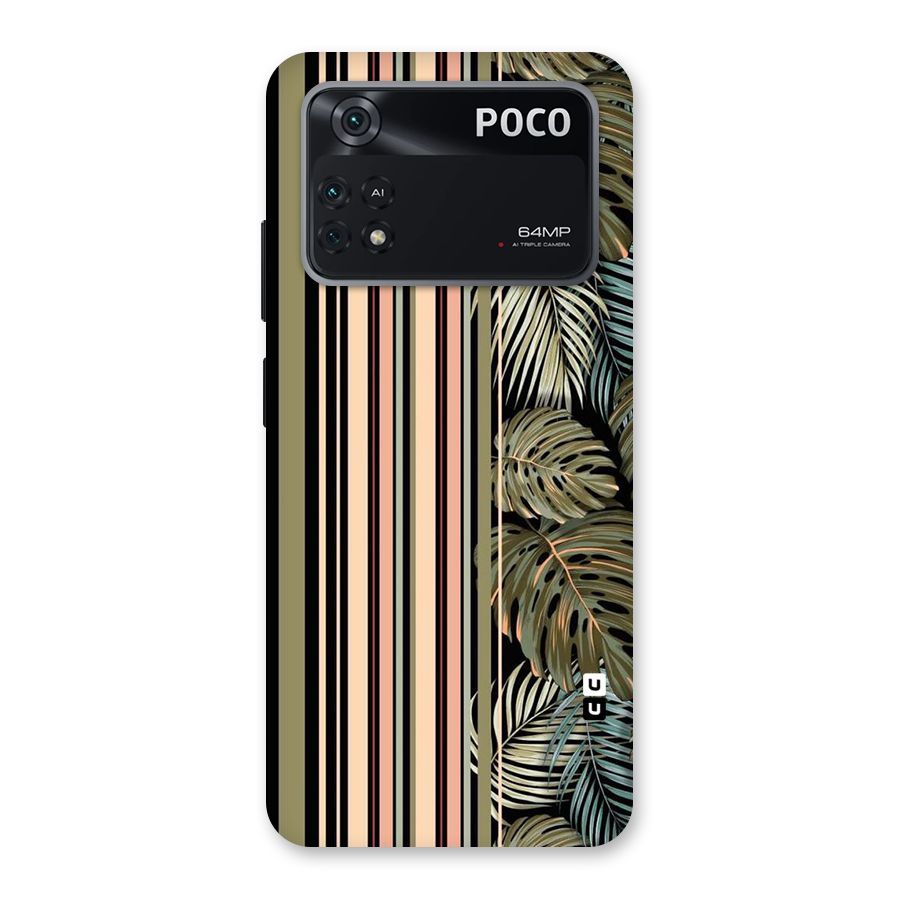 Visual Art Leafs Back Case for Poco M4 Pro 4G