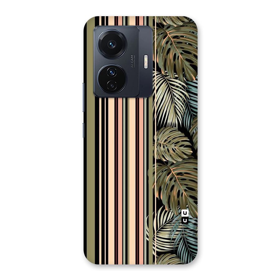Visual Art Leafs Back Case for Vivo T1 Pro