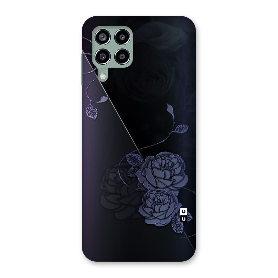 Voilet Floral Design Back Case for Galaxy M33