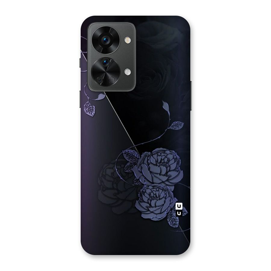 Voilet Floral Design Back Case for OnePlus Nord 2T