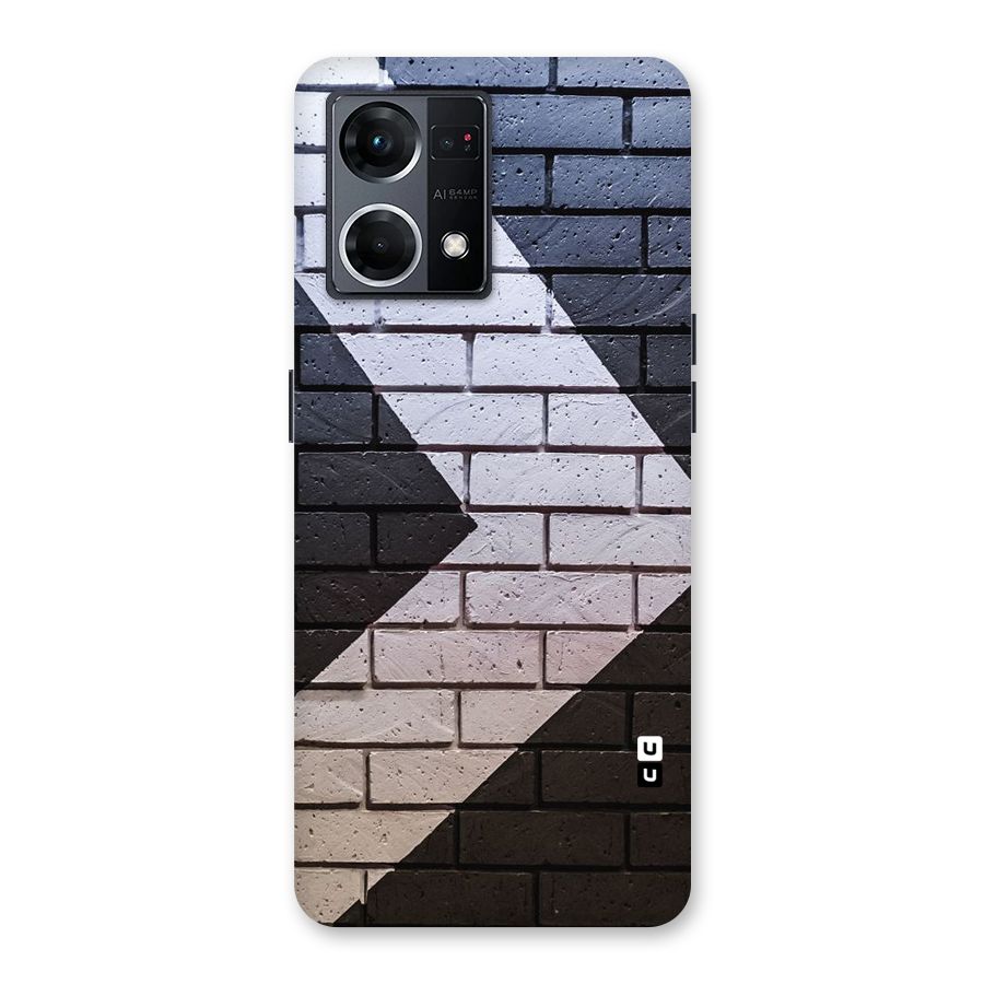Wall Arrow Design Glass Back Case for Oppo F21 Pro 5G