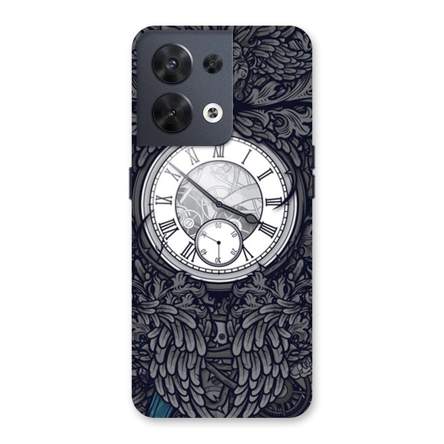 Wall Clock Back Case for Oppo Reno8 5G