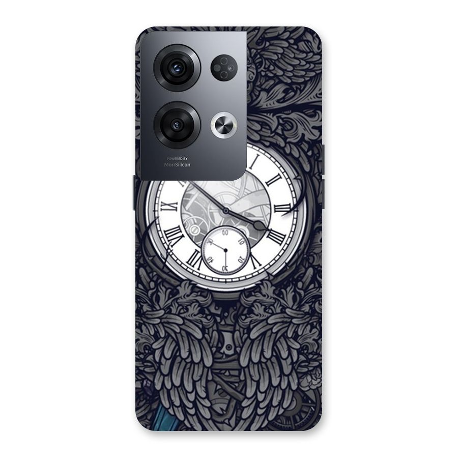Wall Clock Back Case for Oppo Reno8 Pro 5G
