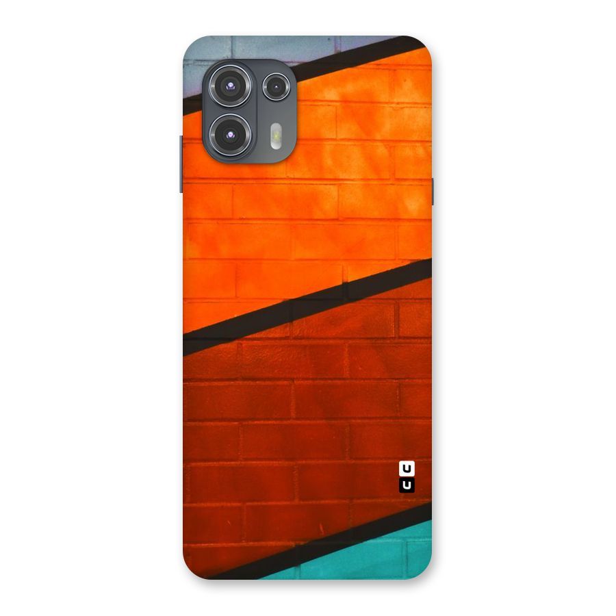 Wall Diagonal Stripes Back Case for Motorola Edge 20 Fusion