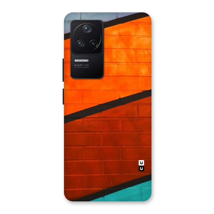 Wall Diagonal Stripes Back Case for Poco F4 5G