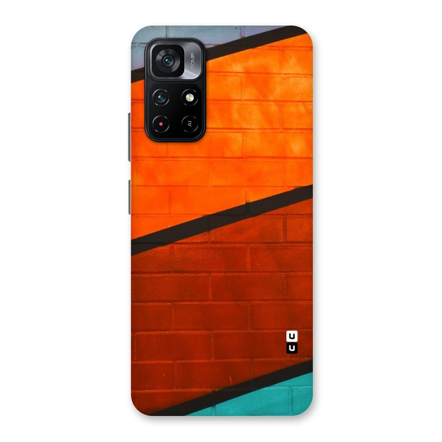 Wall Diagonal Stripes Back Case for Poco M4 Pro 5G