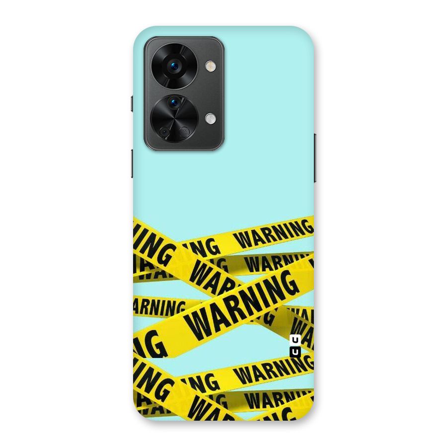 Warning Design Back Case for OnePlus Nord 2T