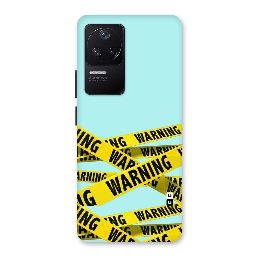 Warning Design Back Case for Poco F4 5G