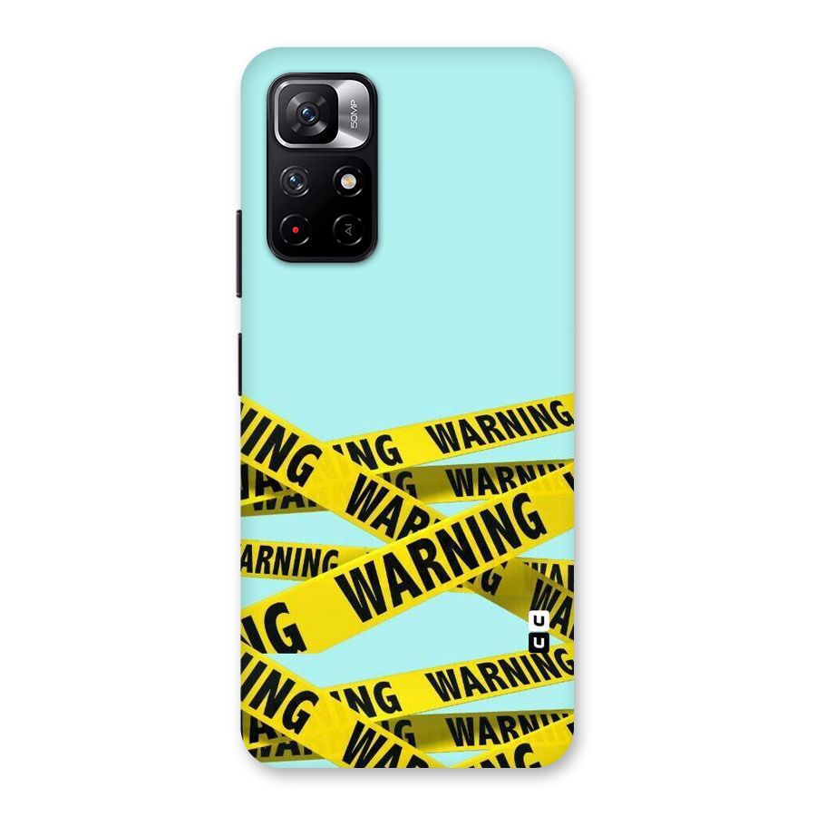 Warning Design Back Case for Redmi Note 11T 5G