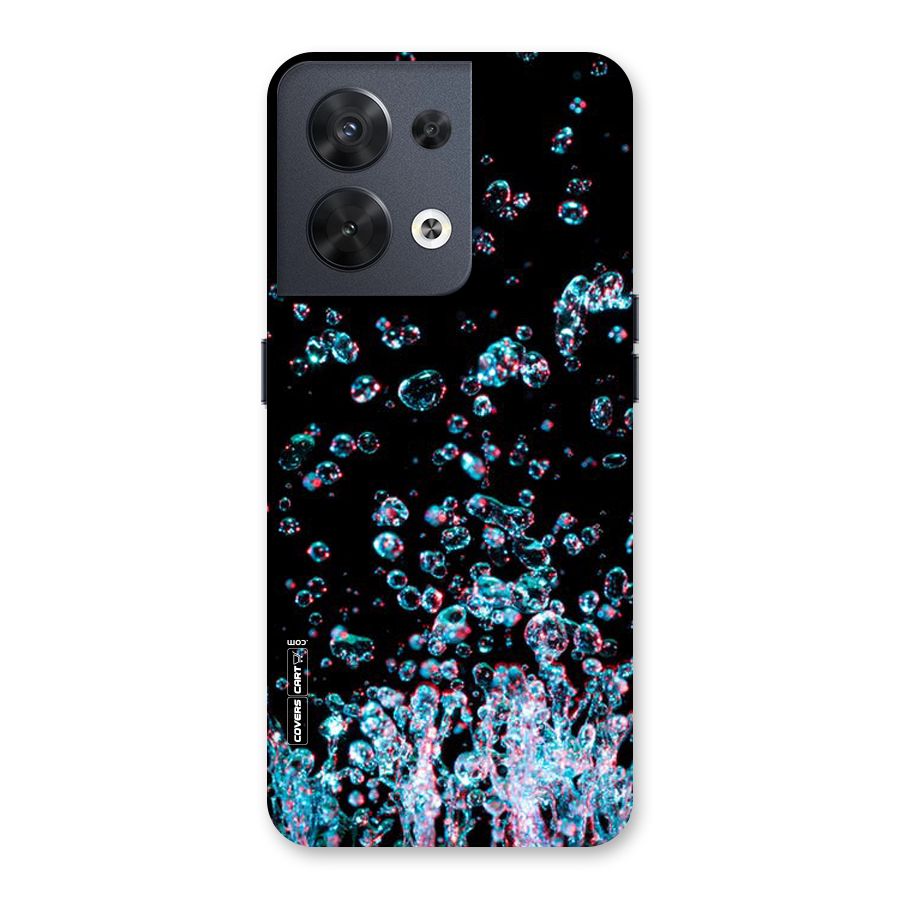 Water Droplets Back Case for Oppo Reno8 5G