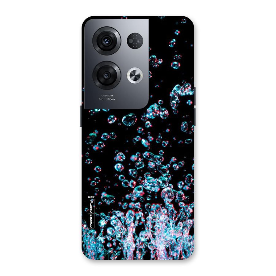 Water Droplets Back Case for Oppo Reno8 Pro 5G