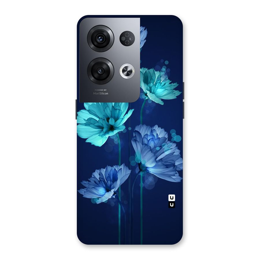Water Flowers Back Case for Oppo Reno8 Pro 5G