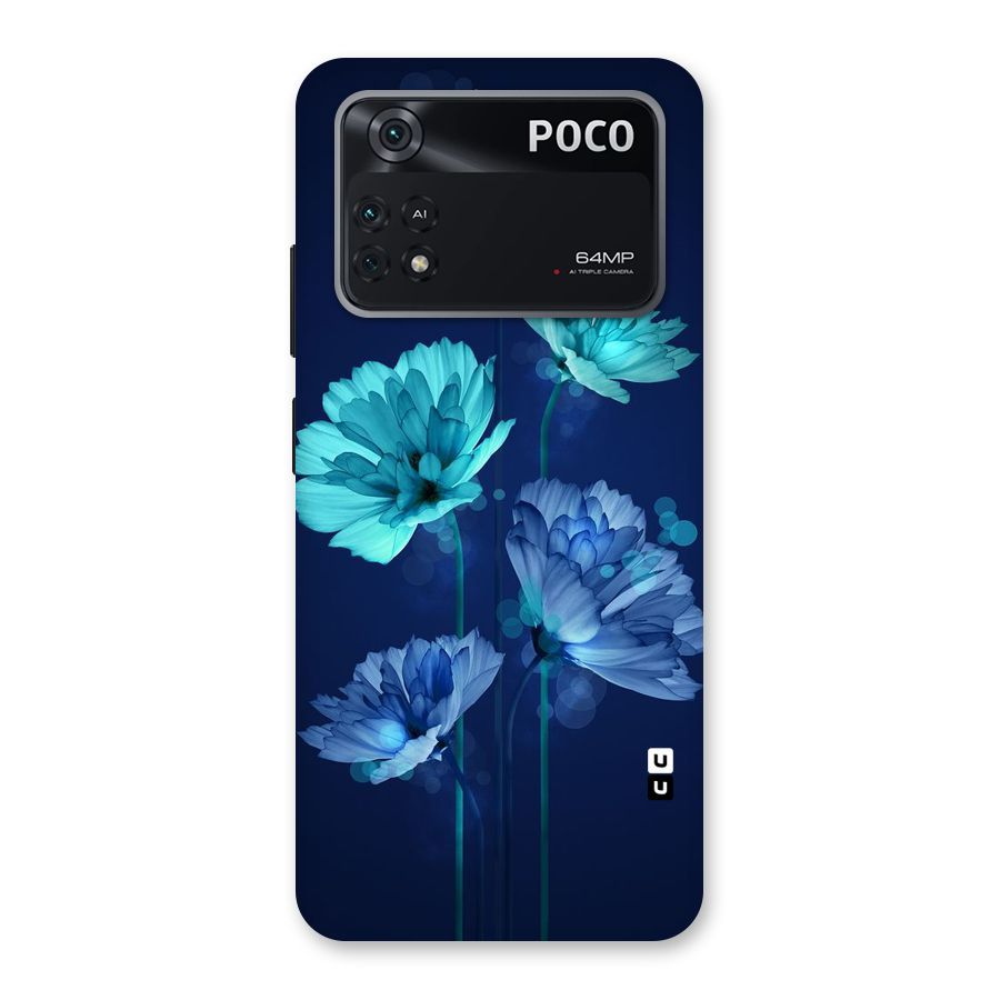 Water Flowers Back Case for Poco M4 Pro 4G
