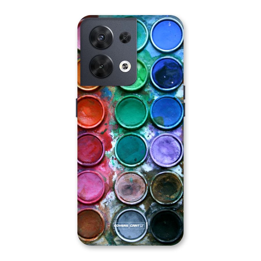 Water Paint Box Back Case for Oppo Reno8 5G