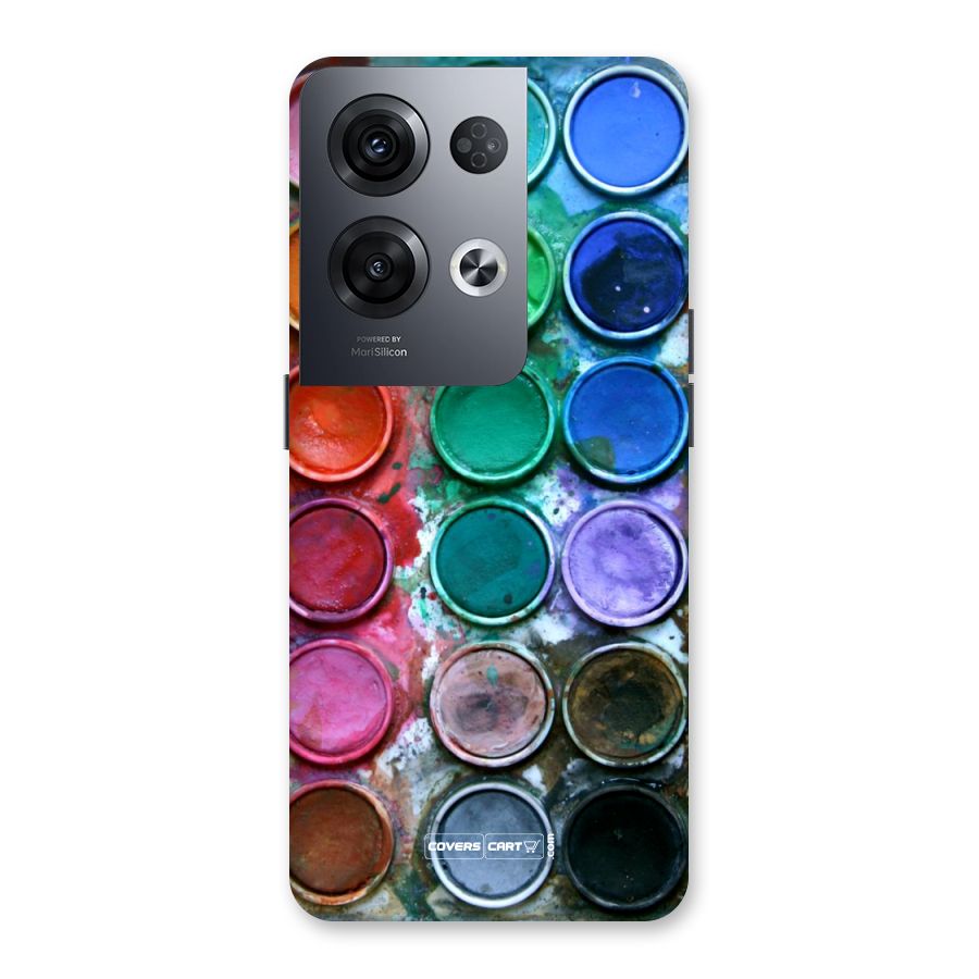 Water Paint Box Back Case for Oppo Reno8 Pro 5G