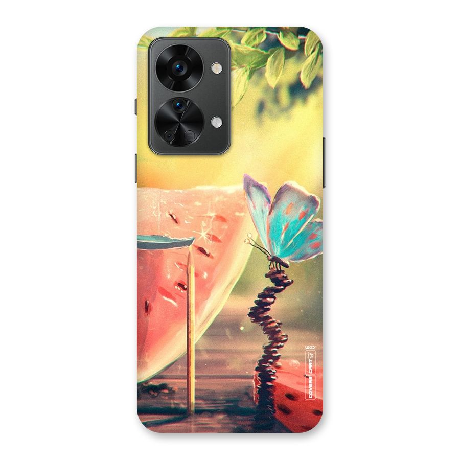 Watermelon Butterfly Back Case for OnePlus Nord 2T