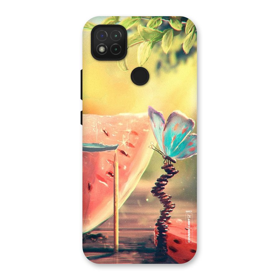 Watermelon Butterfly Back Case for Redmi 9 Activ