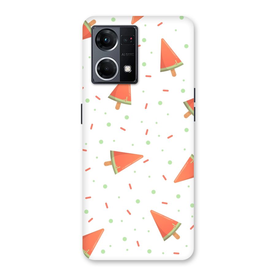 Watermelon Ice Creams Glass Back Case for Oppo F21 Pro 5G