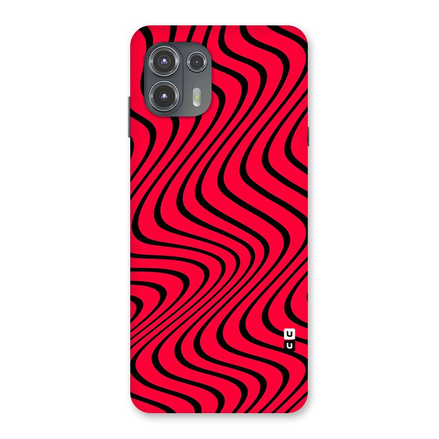 Waves Pattern Print Back Case for Motorola Edge 20 Fusion