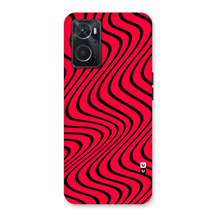 Waves Pattern Print Back Case for Oppo K10 4G